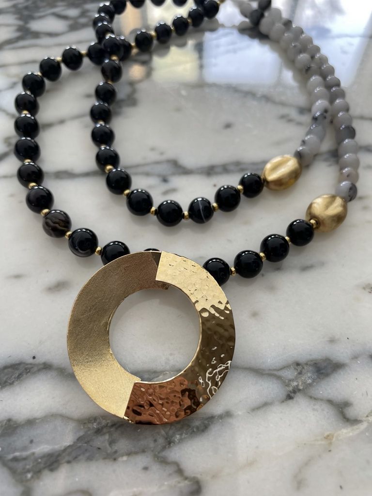 Collar Dije Redondo Dorado