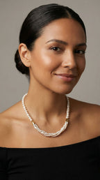 Collar Doble Aurora de Perlas