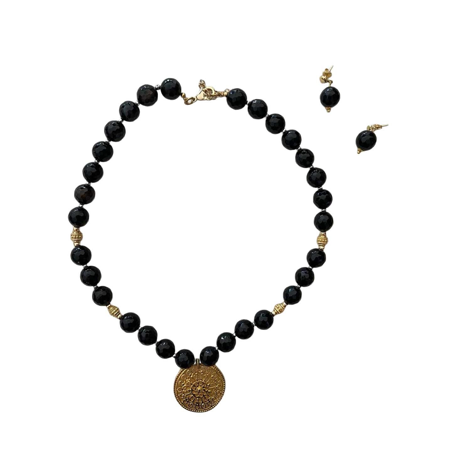 Collar Perla Central Blanca