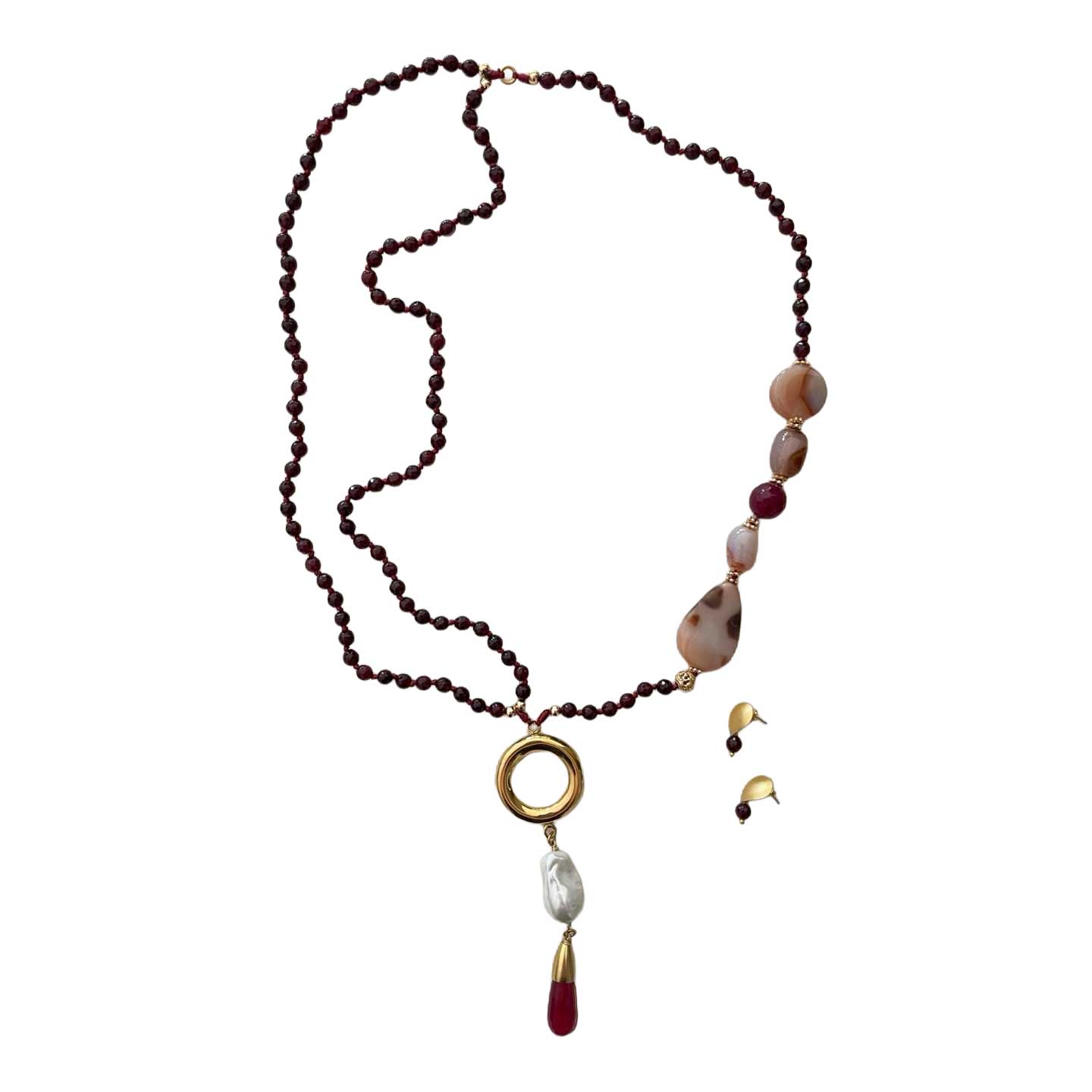 Collar Piedras Terracota