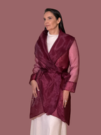 Gabardina larga Orquidea