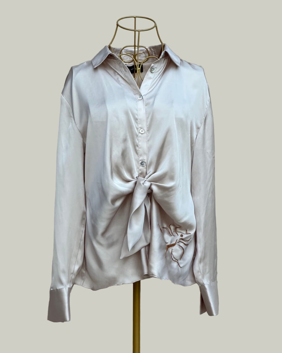 Blusa Nudo Satinada